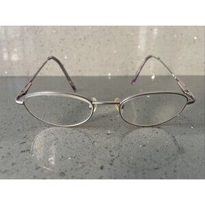 Enhance EN7674 Matte Lilac Eyeglasses Frames ONLY Metal Oval 49-18-140 full rim